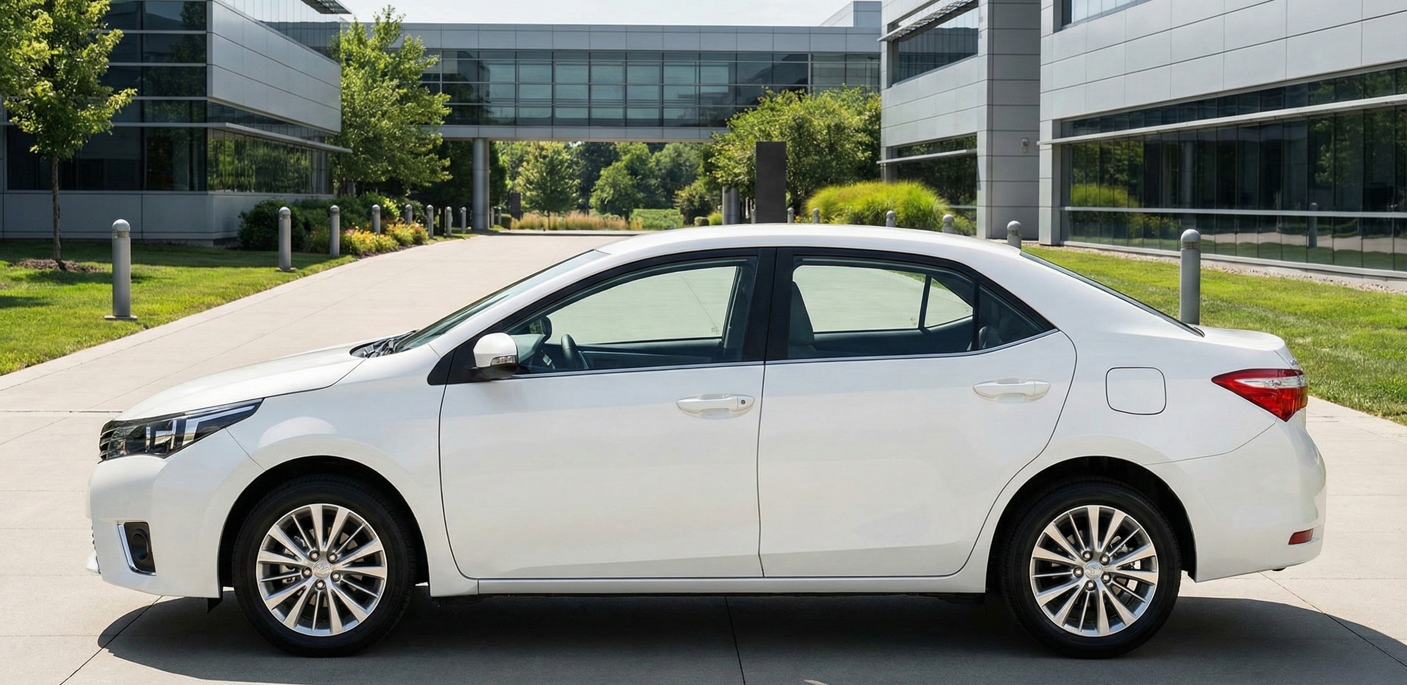 Toyota Corolla E170 side view